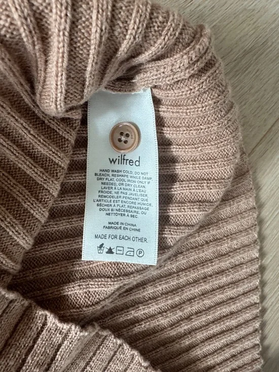 Wilfred Merino Wool/Cotton Ribbed Cardigan - Picture 3 of 4